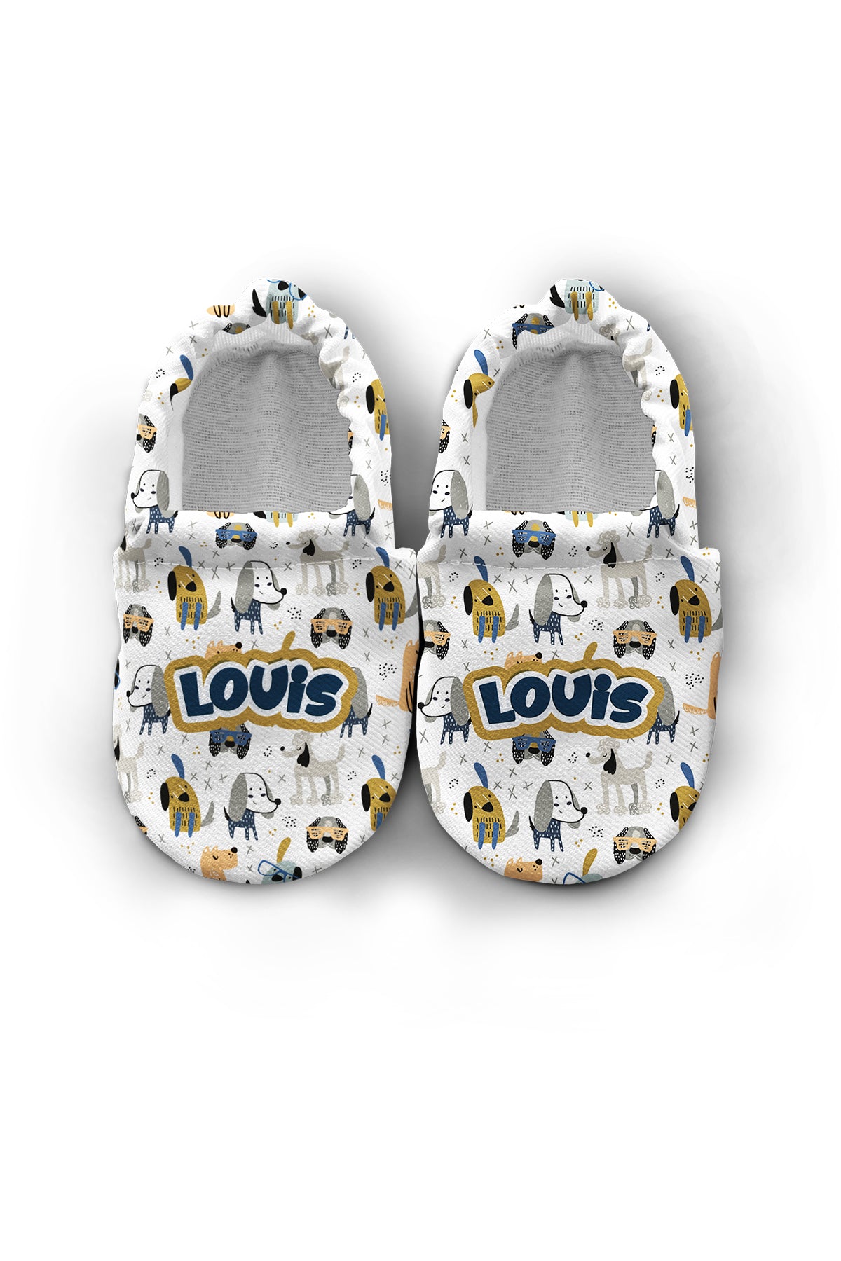 Make It Yours – Personalized Glasses Dog Pattern Booties for Babies | Non-Slip, Organic Cotton, Home & Nursery Use (Kopya)
