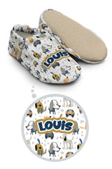 Make It Yours – Personalized Glasses Dog Pattern Booties for Babies | Non-Slip, Organic Cotton, Home & Nursery Use (Kopya)