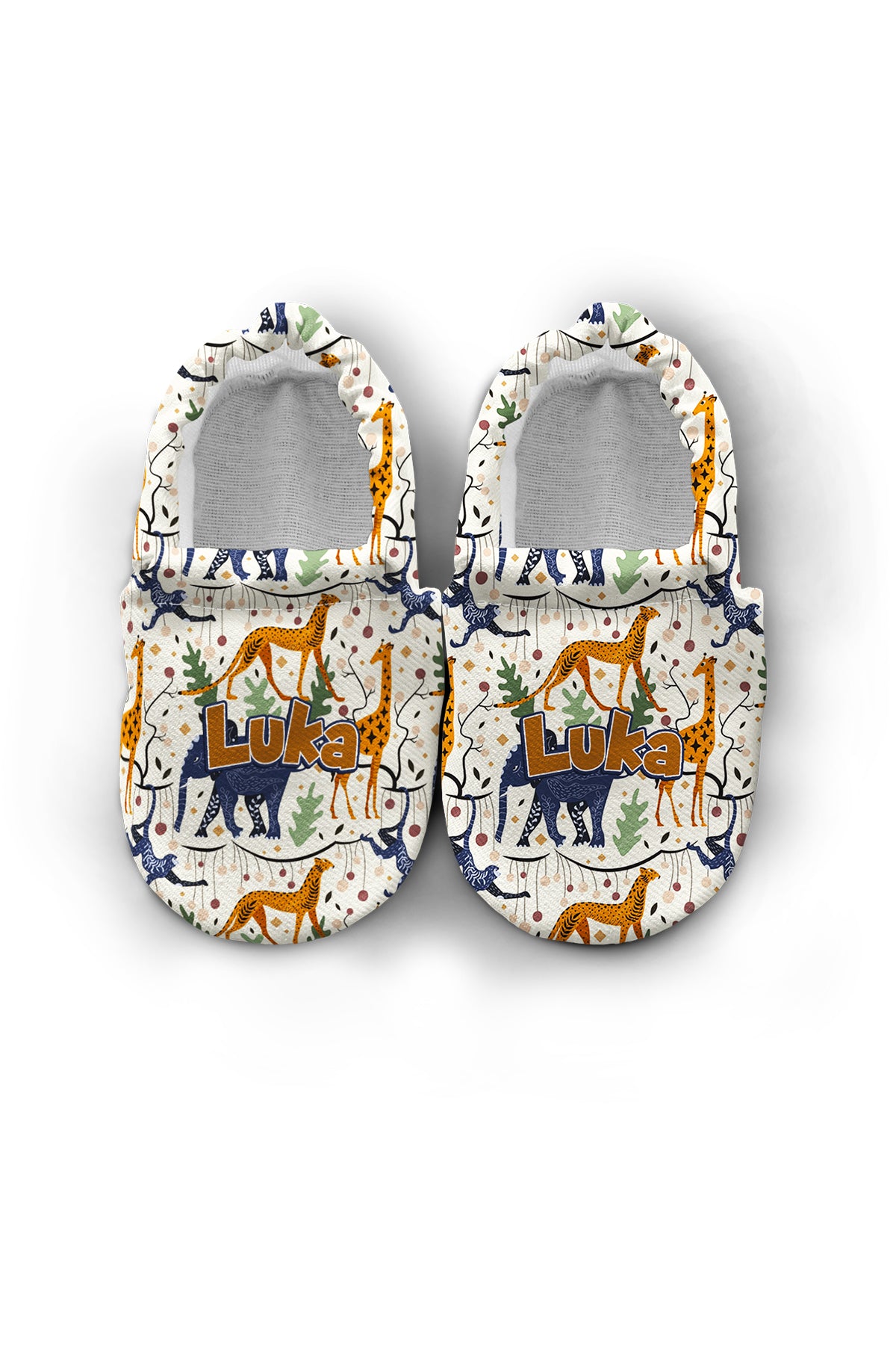 Make It Yours – Personalized Animated Forest  Pattern Booties for Babies | Non-Slip, Cotton, Unisex