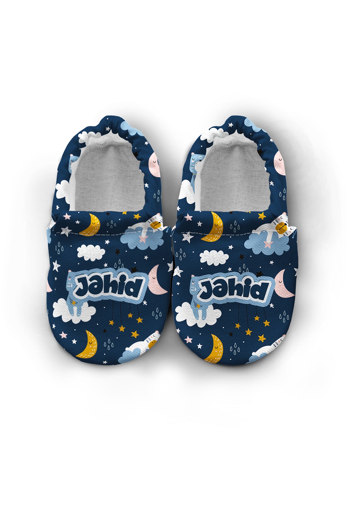 Make It Yours – Personalized Good Night Booties for Babies | Non-Slip, Organic Cotton, First Step Shoes