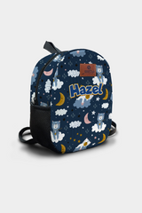 Good Night Pattern Personalized Backpack – Medium Size Kids Backpack for Ages 3–6, Daycare Bag