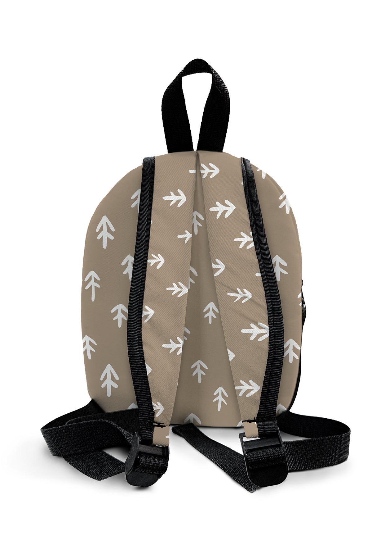 Brown Arrow Pattern Personalized Backpack – Medium Size Kids Backpack for Ages 3–6, Daycare Bag