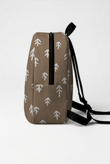 Brown Arrow Pattern Personalized Toddler Backpack – Small Size Kids Backpack for Ages 1–3, Daycare Bag