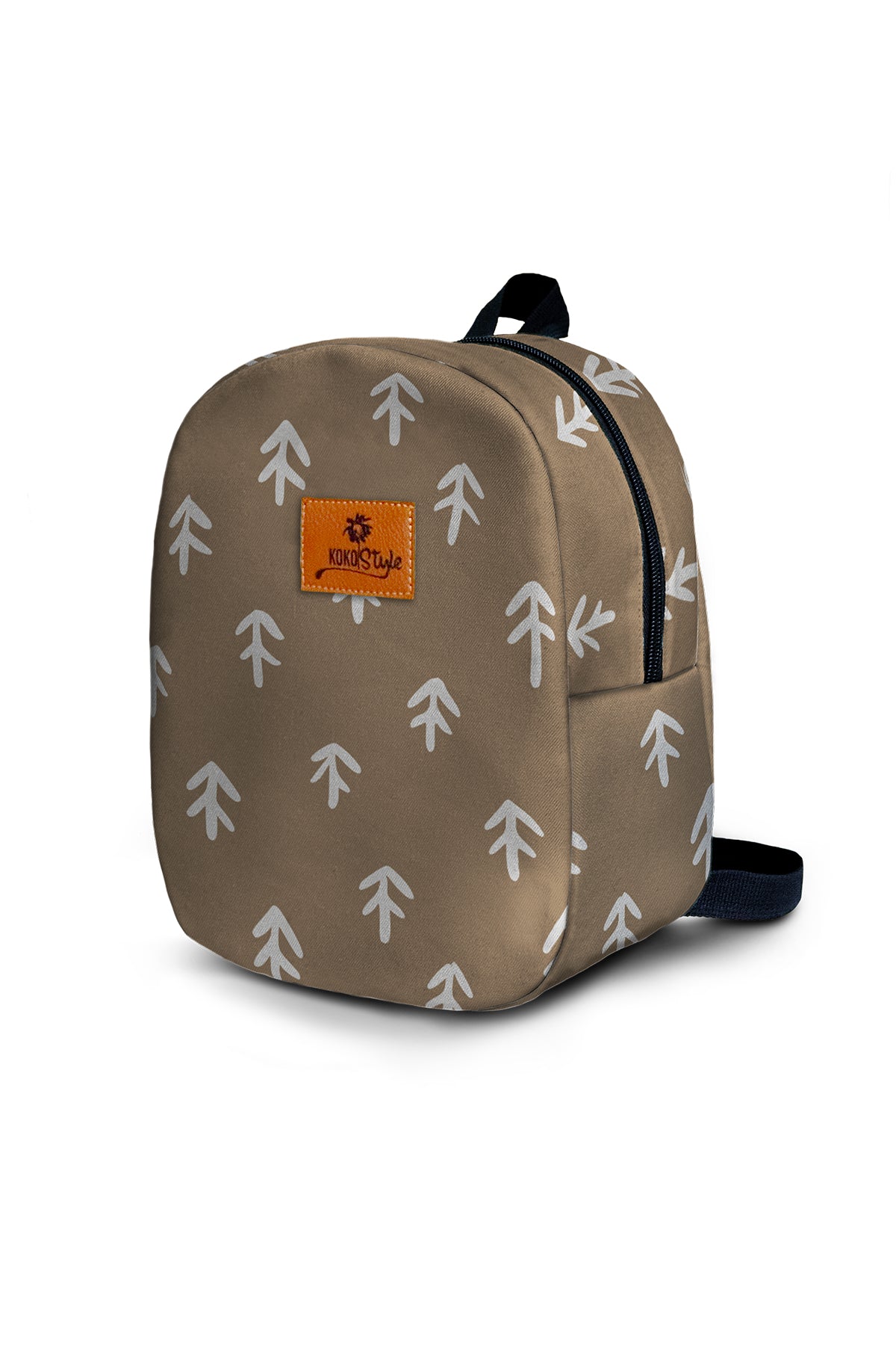 Brown Arrow Pattern Toddler Backpack – Small Size Kids Backpack for Ages 1–3, Daycare Bag