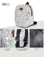 Lace Pattern Toddler Backpack – Small Size Kids Backpack for Ages 1–3, Daycare Bag
