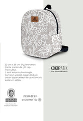 Lace Pattern Toddler Backpack – Small Size Kids Backpack for Ages 1–3, Daycare Bag