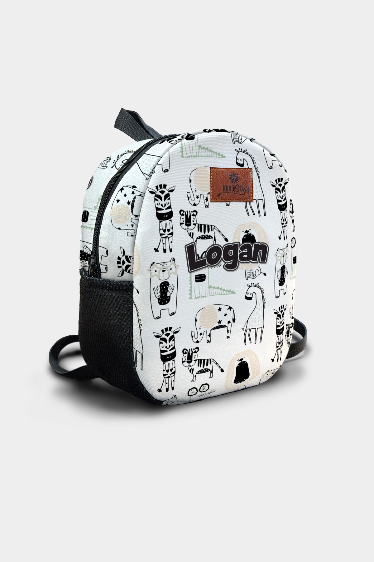 Cartoon Pattern Personalized Backpack – Medium Size Kids Backpack for Ages 3–6, Daycare Bag