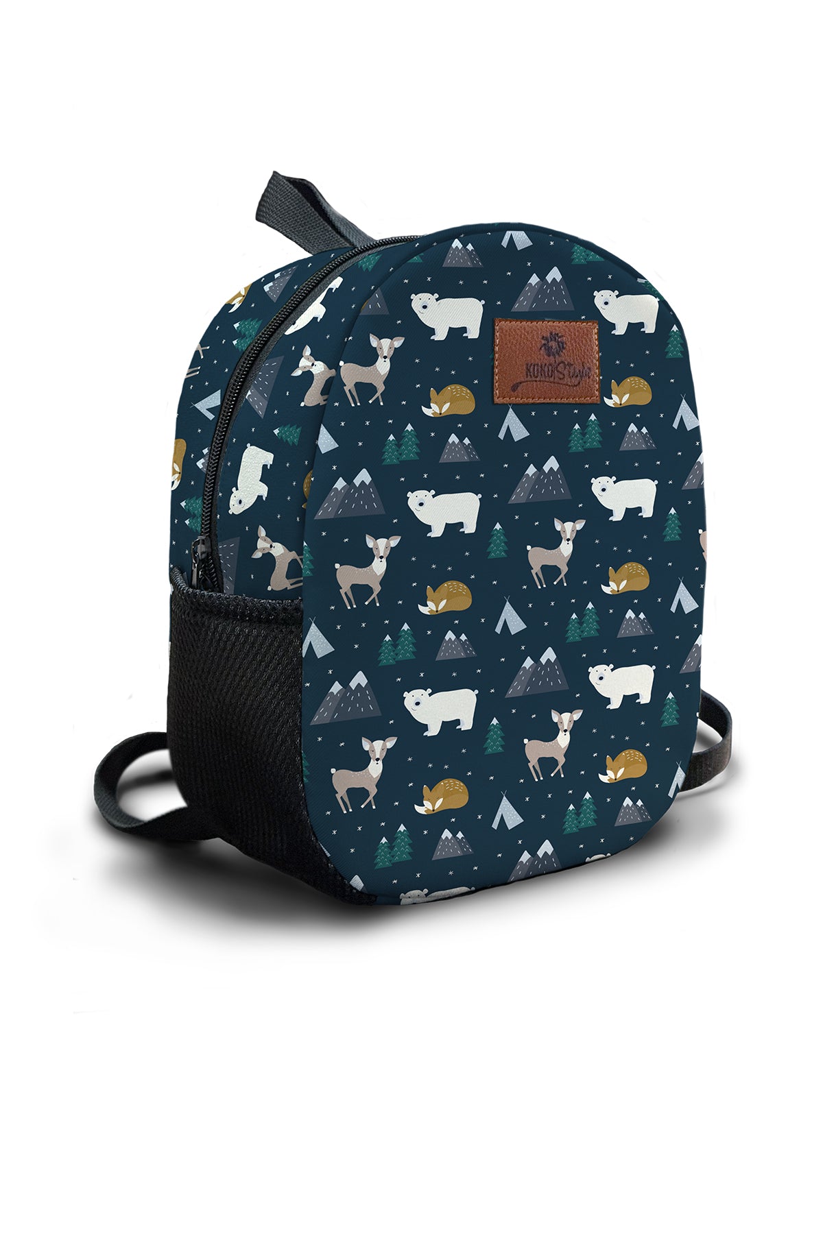 Winter Animals Pattern Preschool Backpack – Medium Size Kids Backpack for Ages 3–5, Daycare Bag