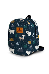 Winter Animals Pattern Toddler Backpack – Small Size Kids Backpack for Ages 1–3, Daycare Bag
