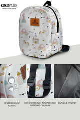 Little Princess Pattern Toddler Backpack – Small Size Kids Backpack for Ages 1–3, Daycare Bag