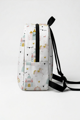 Little Princess Pattern Personalized Toddler Backpack – Small Size Kids Backpack for Ages 1–3, Daycare Bag