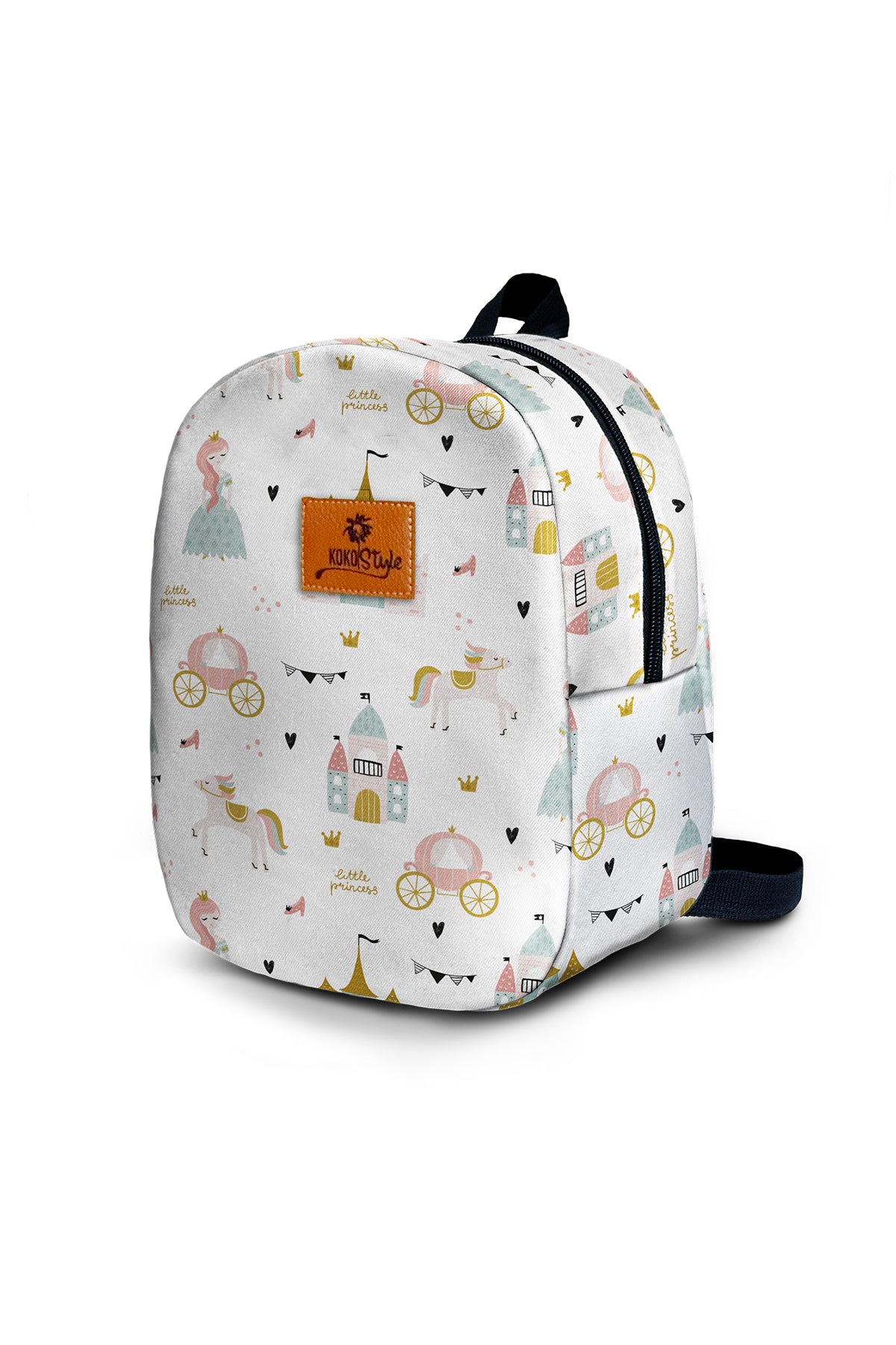 Little Princess Pattern Toddler Backpack – Small Size Kids Backpack for Ages 1–3, Daycare Bag
