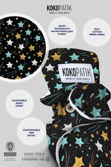 Shooting Star Baby Booties – Starry Night Design with Non-Slip Sole