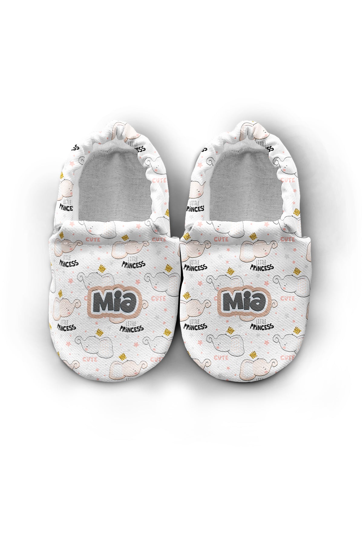 Make It Yours – Personalized Little Elephant Booties for Babies | Non-Slip, Organic Cotton, First Step Shoes