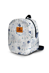 Blue Ocean Adventure Pattern Toddler Backpack – Small Size Kids Backpack for Ages 1–3, Daycare Bag