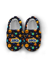 Make It Yours – Personalized Happy Space Booties for Babies | Non-Slip, Organic Cotton, First Step Shoes