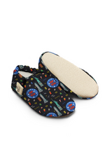 Kokopatik Organic Cotton Baby Booties – Non-Slip Sole, Newborn Booties, Home & Nursery Shoes, New York Pattern Booties