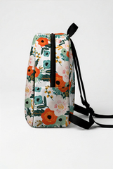 April Flower Pattern Personalized Toddler Backpack – Small Size Kids Backpack for Ages 1–3, Daycare Bag