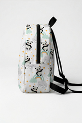 Panda Pattern Personalized Toddler Backpack – Small Size Kids Backpack for Ages 1–3, Daycare Bag