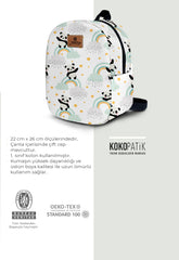 Panda Pattern Toddler Backpack – Small Size Kids Backpack for Ages 1–3, Daycare Bag