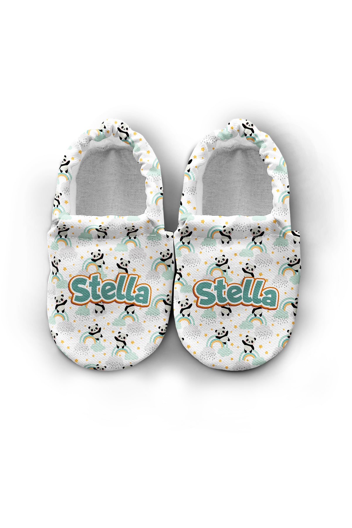 Make It Yours – Personalized Panda Pattern Booties for Babies | Non-Slip, Cotton, Unisex