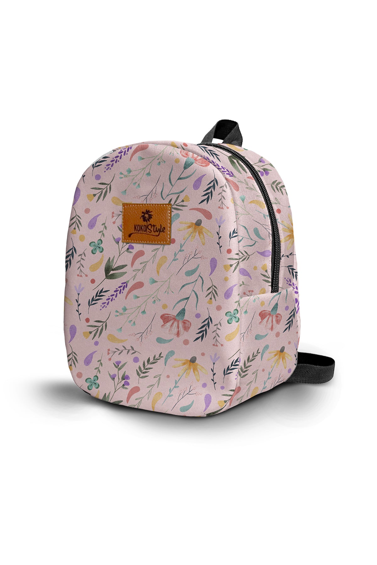 Pink Spring Pattern Toddler Backpack – Small Size Kids Backpack for Ages 1–3, Daycare Bag