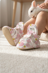 Pink Bubble Baby Booties – Soft and Playful Cotton Booties