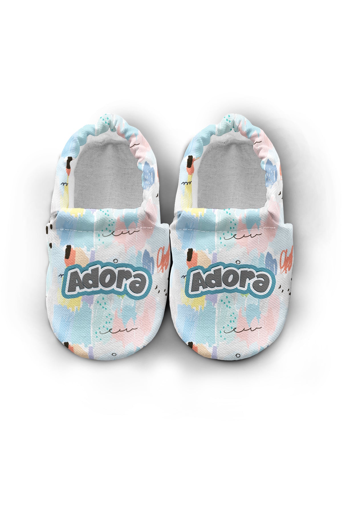 Make It Yours – Personalized Colorful Pattern Booties for Babies | Non-Slip, Cotton, Home & Nursery Use