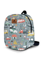 Road Pattern Toddler Backpack – Small Size Kids Backpack for Ages 1–3, Daycare Bag