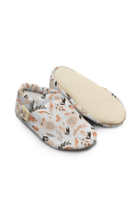Kokopatik Organic Cotton Baby Booties – Non-Slip Sole, Newborn Booties, Home & Nursery Shoes, Salmon Bunny Pattern Booties