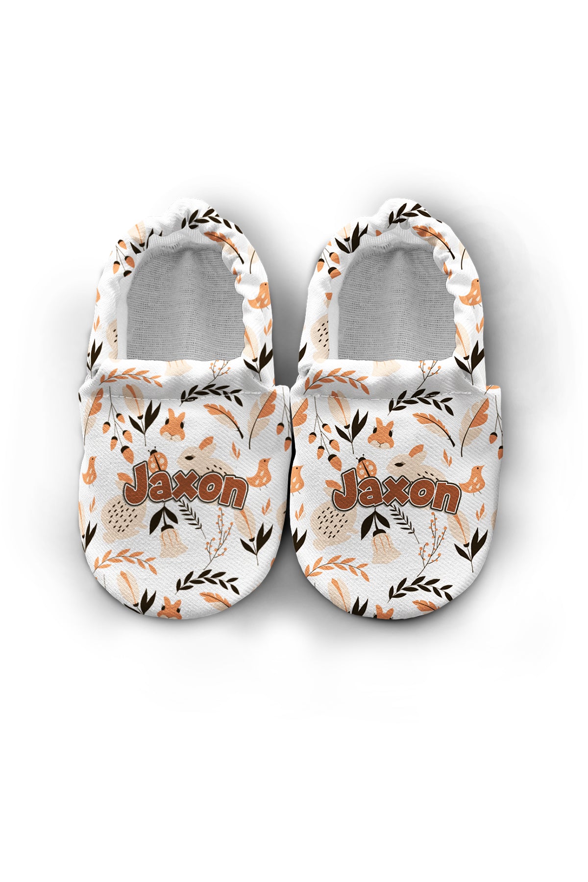 Make It Yours – Personalized Salmon Pattern Booties for Babies | Non-Slip, Cotton, Unisex