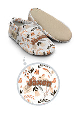 Make It Yours – Personalized Salmon Pattern Booties for Babies | Non-Slip, Cotton, Unisex