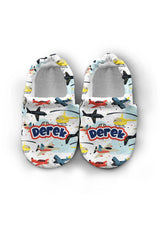 Make It Yours – Personalized Flying Vehicles Booties for Babies | Non-Slip, Cotton, Home & Nursery Use