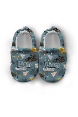 Make It Yours – Personalized Kite Pattern Booties for Babies | Non-Slip, Cotton, Unisex