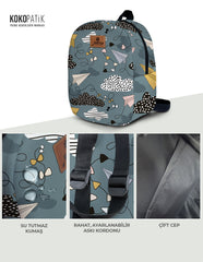 Kite Pattern Toddler Backpack – Small Size Kids Backpack for Ages 1–3, Daycare Bag
