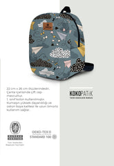 Kite Pattern Toddler Backpack – Small Size Kids Backpack for Ages 1–3, Daycare Bag