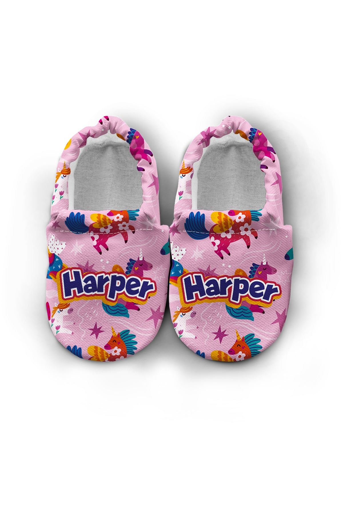 Make It Yours – Personalized Unicorn Pattern Booties for Babies | Non-Slip, Cotton, Unisex