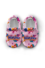 Make It Yours – Personalized Unicorn Pattern Booties for Babies | Non-Slip, Cotton, Unisex
