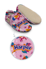 Make It Yours – Personalized Unicorn Pattern Booties for Babies | Non-Slip, Cotton, Unisex
