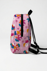 Unicorn Pattern Personalized Toddler Backpack – Small Size Kids Backpack for Ages 1–3, Daycare Bag