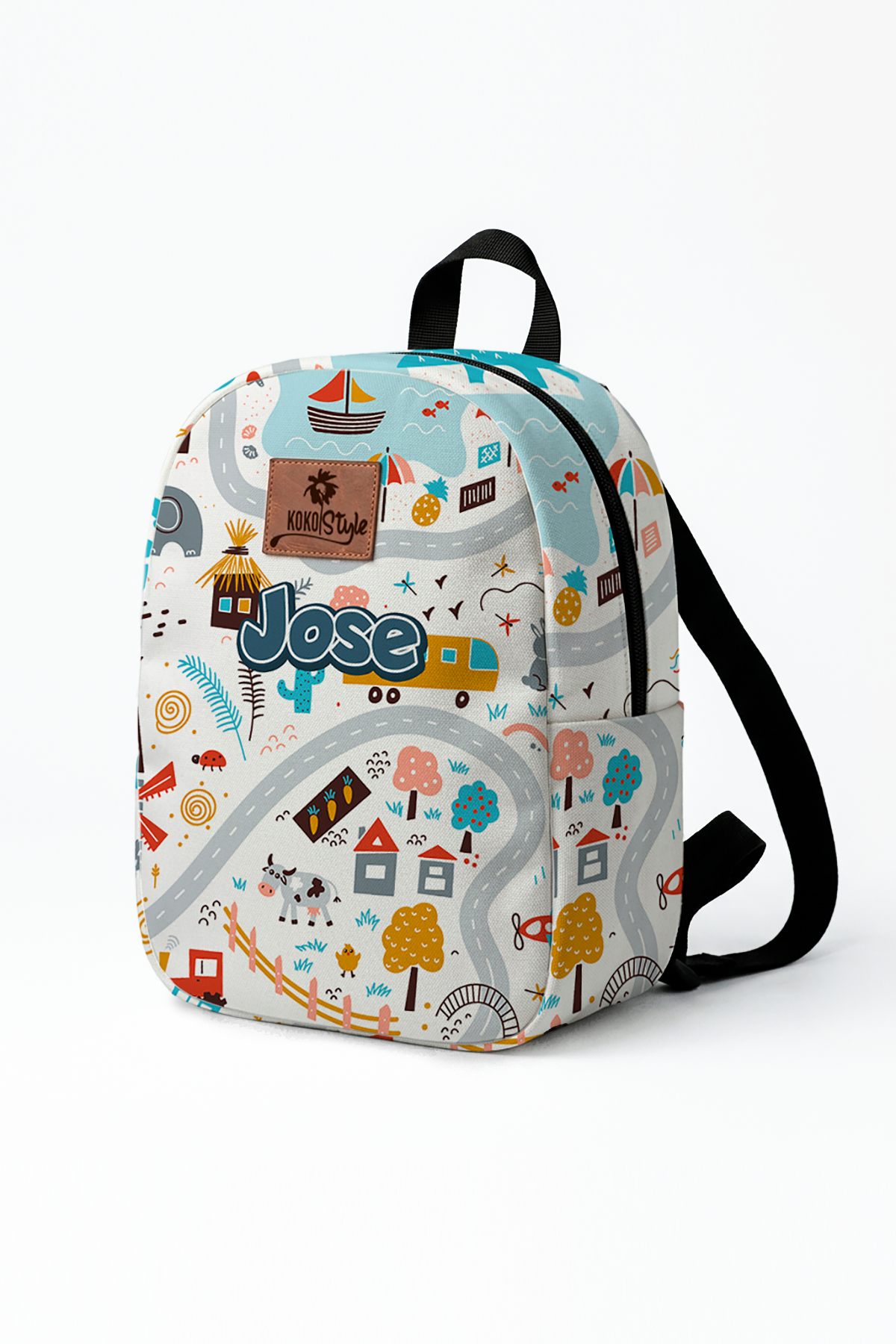 Utopia Pattern Personalized Toddler Backpack – Small Size Kids Backpack for Ages 1–3, Daycare Bag