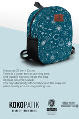 Space Pattern Preschool Backpack – Medium Size Kids Backpack for Ages 3–5, Daycare Bag