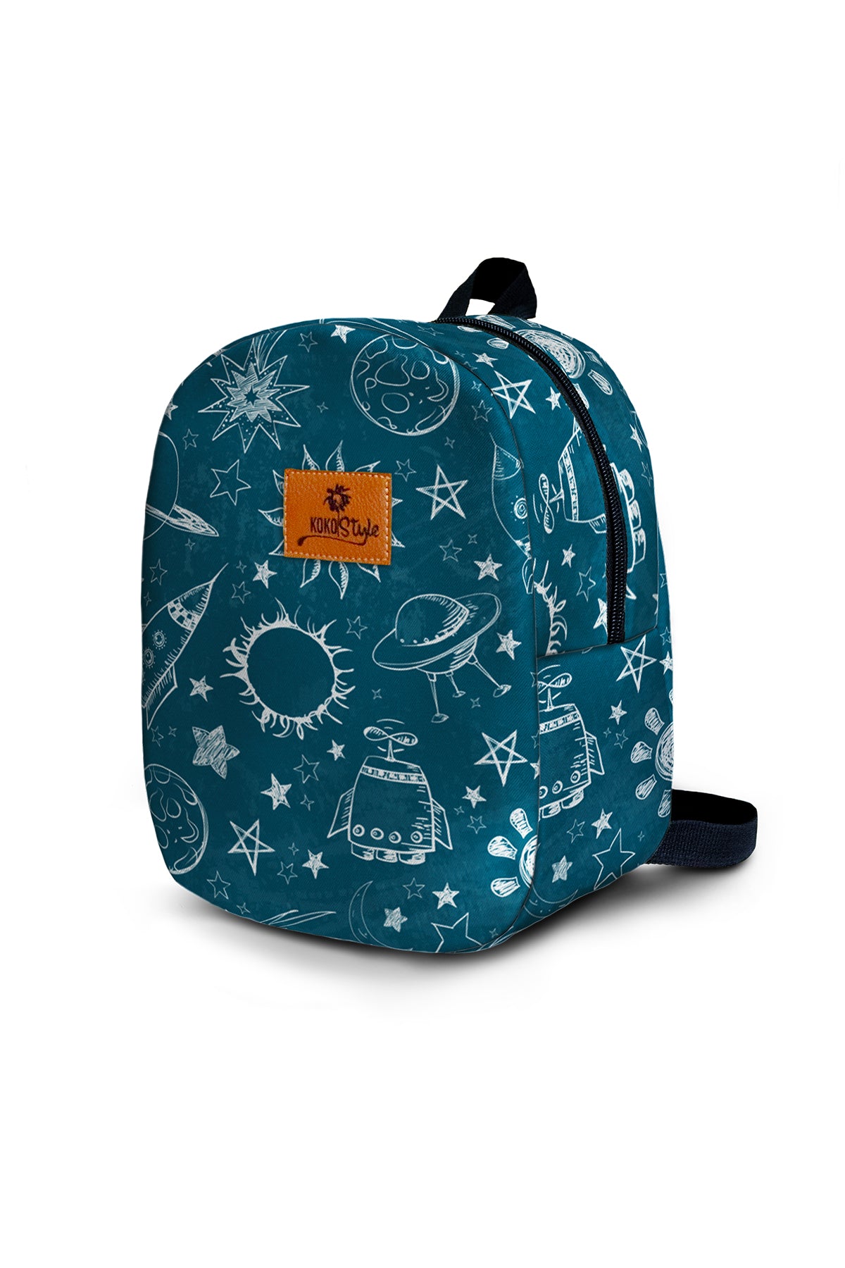 Space Pattern Toddler Backpack – Small Size Kids Backpack for Ages 1–3, Daycare Bag
